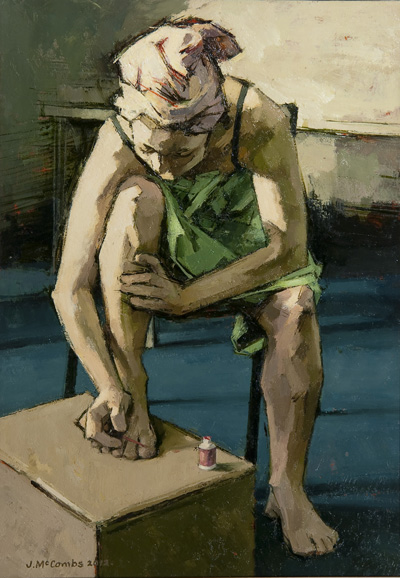 Woman Painting Her Toe Nails ©John McCombs Woman Painting Her Toe Nails
